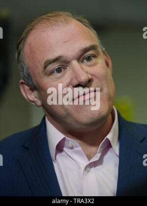 London, UK - 31 mai 2019. Ed Davey prend part à la première élection à la direction du Parti libéral démocrate campagne électorale à Londres. Credit : Crédit : Thomas Bowles/Alamy Live News Banque D'Images