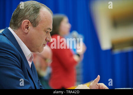 London, UK - 31 mai 2019. Ed Davey et Jo Swinson participez à la première élection à la direction du Parti libéral démocrate campagne électorale à Londres. Crédit : Thomas Bowles/Alamy Live News Banque D'Images