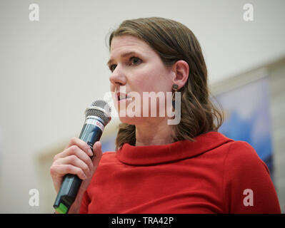 London, UK - 31 mai 2019. Jo Swinson prend part à la première élection à la direction du Parti libéral démocrate campagne électorale à Londres. Crédit : Thomas Bowles/Alamy Live News Banque D'Images