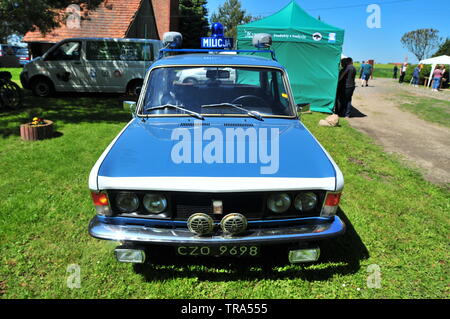 FSO Fiat 125p Milicja voiture de komunist fois. Polish voiture classique. Banque D'Images