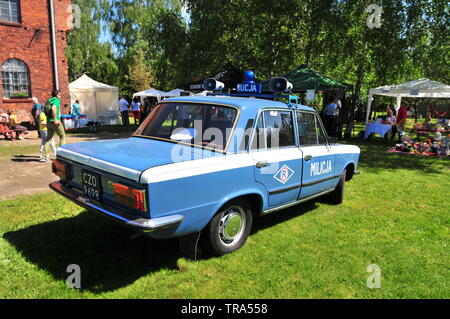 FSO Fiat 125p Milicja voiture de komunist fois. Polish voiture classique. Banque D'Images