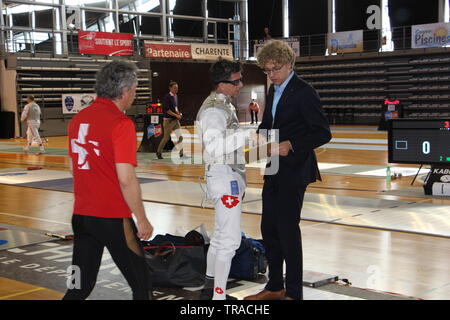 Championnat d'Europe d'escrime vétérans à Cognac (Charente) Banque D'Images