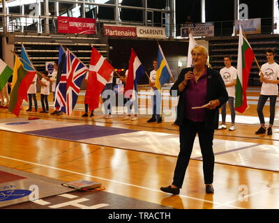 Championnat d'Europe d'escrime vétérans à Cognac (Charente) Banque D'Images