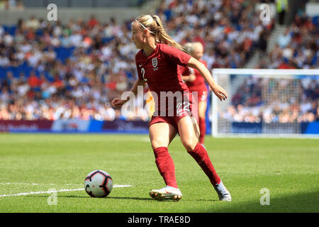 Brighton, UK. 01 Juin, 2019. Beth Mead d'Angleterre Femmes en action. Angleterre Femmes v Néo-zélandaises, 'La route de France' series match amical au stade Amex à Brighton le samedi 1er juin 2019. Ce droit ne peut être utilisé qu'à des fins rédactionnelles. Usage éditorial uniquement, licence requise pour un usage commercial. Aucune utilisation de pari, de jeux ou d'un seul club/ligue/dvd publications. pic par Steffan Bowen/Andrew Orchard la photographie de sport/Alamy live news Crédit : Andrew Orchard la photographie de sport/Alamy Live News Crédit : Andrew Orchard la photographie de sport/Alamy Live News Banque D'Images