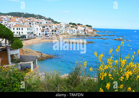 Calella de Palafrugell vue générale. La Catalogne. Espagne Banque D'Images