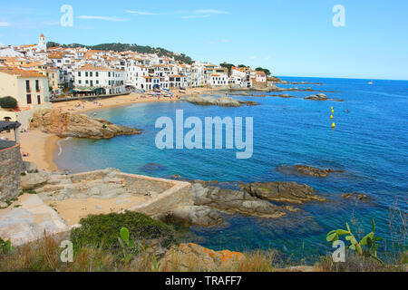 Calella de Palafrugell vue générale. La Catalogne. Espagne Banque D'Images