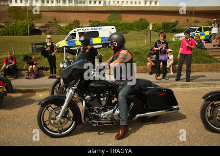 Hells Angels de Brighton - Célébrant leur 50e anniversaire au Royaume-Uni Banque D'Images