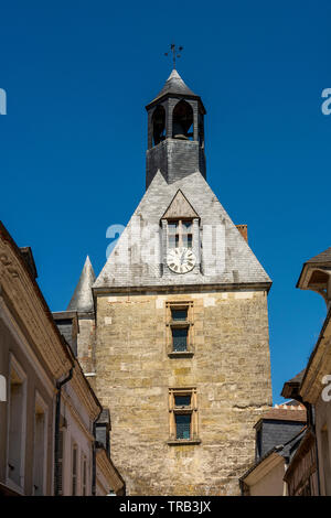 Amboise, tour de l'horloge, Loire, Indre-et-Loire, Center-Val de Loire, France, Europe Banque D'Images