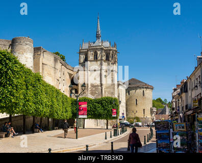 Entrée du château d'Amboise, Loire, Indre-et-Loire, Center-Val de Loire, France, Europe Banque D'Images