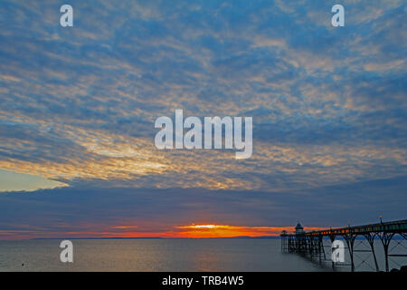 Prises de la plage front de clevedon Banque D'Images