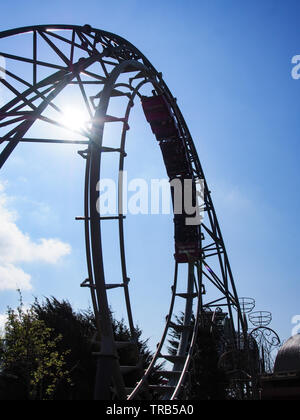 La Révolution, Pleasure Beach Blackpool, Lancashire, Angleterre Banque D'Images