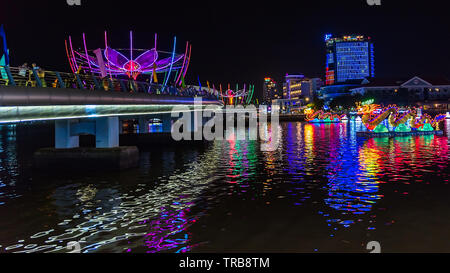 Lantern fetival Hue ville au Viet Nam Banque D'Images