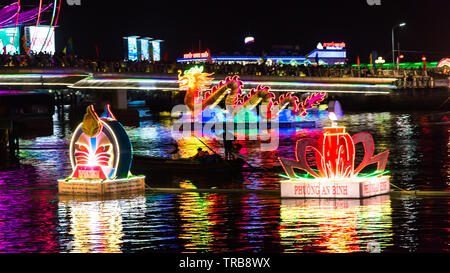 Lantern fetival Hue ville au Viet Nam Banque D'Images