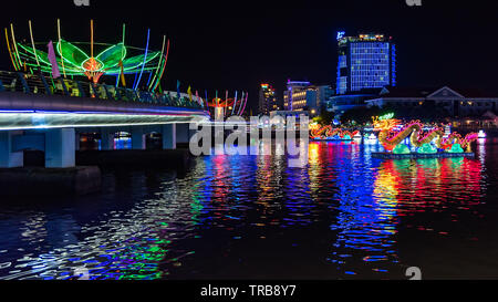 Lantern fetival Hue ville au Viet Nam Banque D'Images