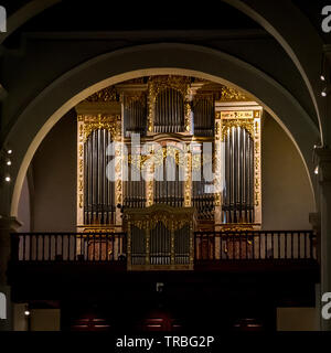 Nouvelles de l'orgue de l'église cathédrale Métropolitaine Panama Banque D'Images
