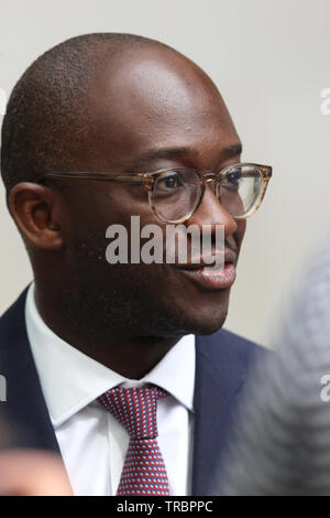 Londres - JUN 02, 2019 : Sam Gyimah vu à la BBC à Londres Banque D'Images