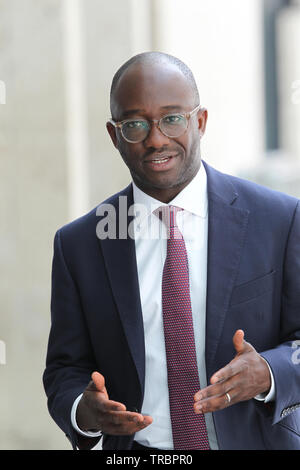 Londres - JUN 02, 2019 : Sam Gyimah vu à la BBC à Londres Banque D'Images