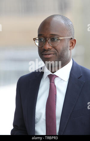 Londres - JUN 02, 2019 : Sam Gyimah vu à la BBC à Londres Banque D'Images