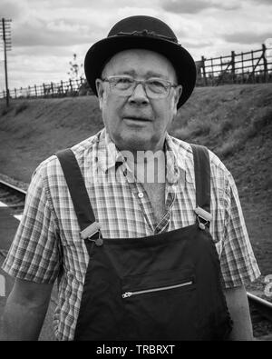 Portraits de la guerre des années 1940 Week-end au Grand Central Railway dans Quorn Loughborough, Royaume-Uni. Banque D'Images