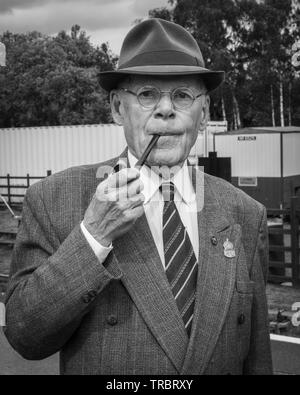 Portraits de la guerre des années 1940 Week-end au Grand Central Railway dans Quorn Loughborough, Royaume-Uni. Banque D'Images