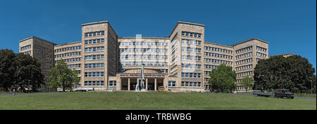 L'I.G. Farben haus construit sur le campus westend de la Johann Wolfgang Goethe-Universität Frankfurt am Main de 1928 à 1930 Banque D'Images