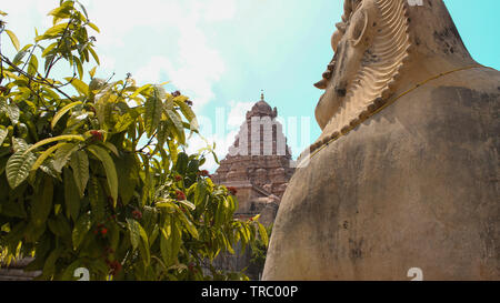 Belle vue sur gangai konda cholapuram, Jayankondam, Ariyalur, Tamil Nadu, Inde. Banque D'Images