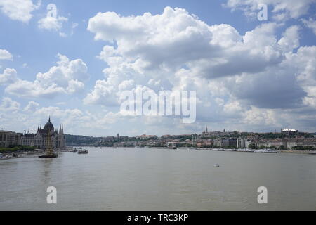 Hongrie Budapest 2019 tragédie d'accident de bateau peut Banque D'Images