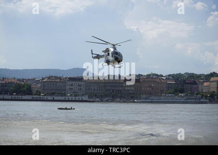 Hongrie Budapest 2019 tragédie d'accident de bateau peut Banque D'Images