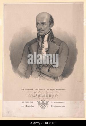 Johann, l'Archiduc d'Autriche, Additional-Rights Clearance-Info-Not-Available- Banque D'Images