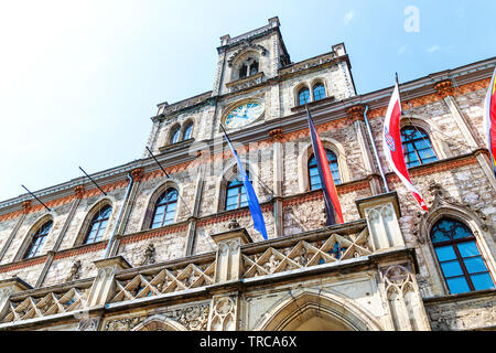 Hôtel de ville dans la ville de Goethe Weimar, Allemagne Banque D'Images