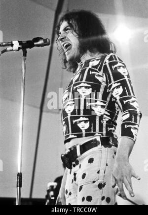 Londres - le 03 juin : Joe Cocker effectue sur scène à Crystal Palace Bowl à Londres le 03 juin 1972 (photo de Gijsbert Hanekroot) Banque D'Images