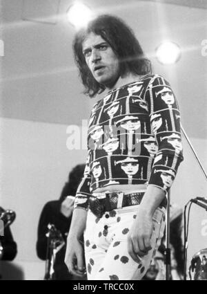 Londres - le 03 juin : Joe Cocker effectue sur scène à Crystal Palace Bowl à Londres le 03 juin 1972 (photo de Gijsbert Hanekroot) Banque D'Images