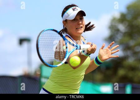 Surbiton, Royaume-Uni. 06Th Juin, 2019. Birrell Kimberley de l'Australie en action contre Emily Appleton de Grande-Bretagne dans le simple féminin. Tennis 2019 Trophée Surbiton, jour un Surbiton Racket & Fitness Club à Surrey, le lundi 3 juin 2019. Ce droit ne peut être utilisé qu'à des fins rédactionnelles. Utilisez uniquement rédactionnel, pic par Steffan Bowen/Andrew Orchard la photographie de sport/Alamy live news Crédit : Andrew Orchard la photographie de sport/Alamy Live News Banque D'Images