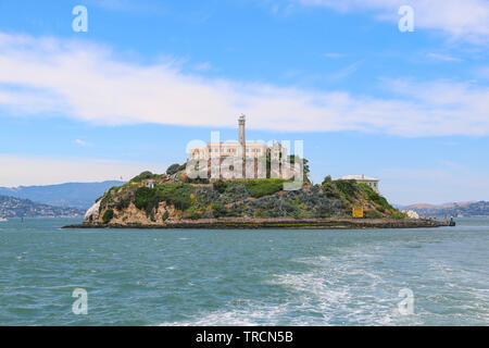 L'île d'Alcatraz, San Francisco Bay, California Banque D'Images