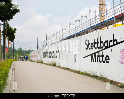 Baustelle Stettbach Beim Bahnhof Mitte Stettbach, Zürich, Schweiz Banque D'Images