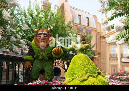 2019 Epcot et fleurs Garden Festival Banque D'Images