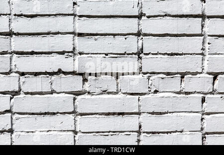 Mur de briques blanches comme texture de fond. Maçonnerie de briques avec nervures Banque D'Images