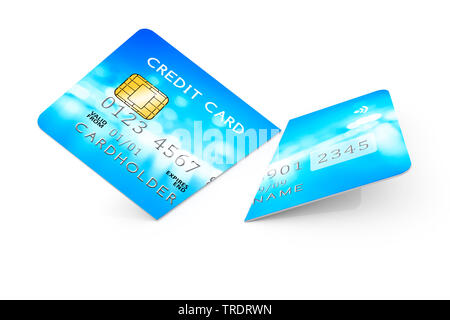 couper la carte de crédit Banque D'Images