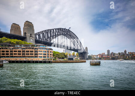 Sydney Harbour Bridge vu de l'eau, de l'Australie, Cumberland, Sydney Banque D'Images