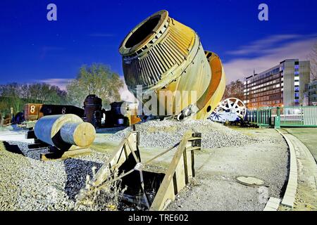 Éclaire métallique, Industrial Museum Heinrichshuette, Allemagne, Rhénanie du Nord-Westphalie, Ruhr, Hattingen Banque D'Images