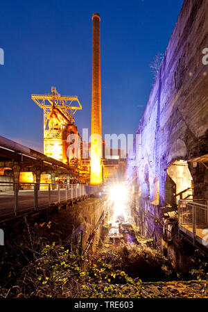 Musée Industriel éclairé, Heinrichshuette l'Allemagne, en Rhénanie du Nord-Westphalie, Ruhr, Hattingen Banque D'Images