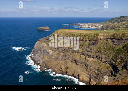 Côte près de Mosteiros, Azores, Sao Miguel, Mosteiros Banque D'Images