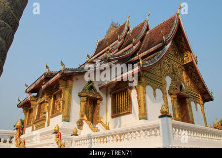 Temple bouddhiste (Haw Pha Bang) à Luang Prabang (Laos) Banque D'Images