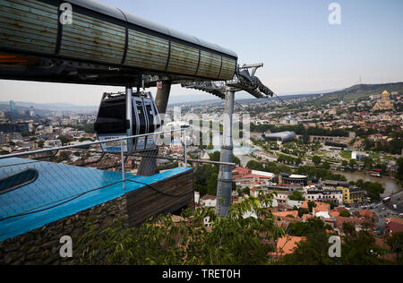 Vue de Tbilissi. Banque D'Images