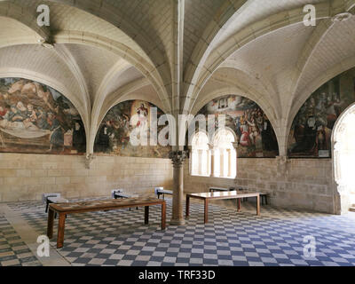 Chapter House de l'Abbaye Royale de Fontevraud, Fontevraud l'Abbaye, Maine-et-Loire, Pays de la Loire, France Banque D'Images