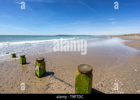 Camber Sands dans l'East Sussex Banque D'Images