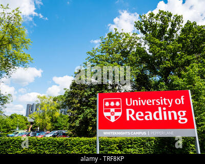 Université de Reading, Whiteknights Campus, Reading, Berkshire, Angleterre, RU, FR. Banque D'Images