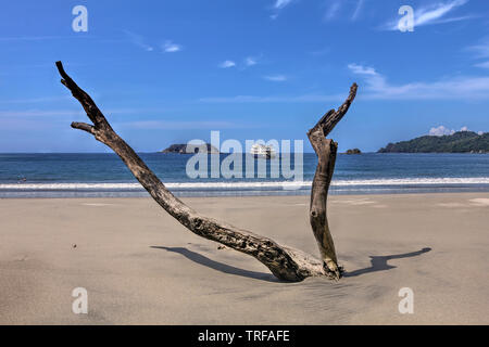 Le Playa Espadilla Sur (plage), dans le Parc National Manuel Antonio, au Costa Rica. Banque D'Images