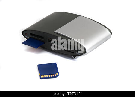 Rider avec la carte mémoire carte insérée Banque D'Images