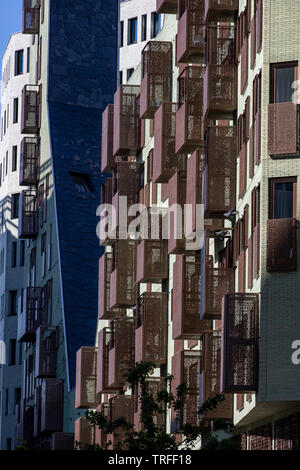 Amsterdam, Pays-Bas, Idock Island house complexe, ex-Westerdoksdijks, un quartier moderne de divers bureaux, bâtiments administratifs et résidentiels, Banque D'Images